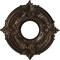 Ekena Millwork Attica PVC Medallion (Canopies up to 4 1/8"), 10"OD x 3 1/2"ID x 3/4"P, Metallic Mystic Brown CMP10ATAMB - alternate 1